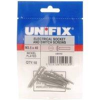 Unifix Electrical Socket Screws Nickel Plated - M3.5 x 40 - Box of 200 in Silver
