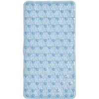 Showerdrape Laguna Anti Slip PVC Bath Mat 68cm x 37cm in Blue | Size: 68 cm x 37 cm