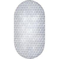 Showerdrape Medina Anti Slip PVC Bath Mat 69cm x 36cm in Grey | Size: 69 cm x 36 cm