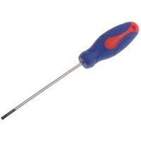 Faithfull Soft Grip Screwdriver Terminal Tip 3 X 100Mm in Blue