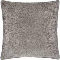 Paoletti Lustre Crushed Velvet Cushion in Stone | Size: 50 cm x 50 cm