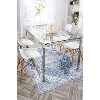 Origin Washable Garda Rug 80x150 in Blue | Size: 80 cm x 150 cm