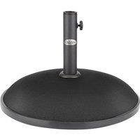 Christow Garden Parasol Base 25kg Round Weighted Patio Umbrella Sun Shade Stand in Black