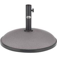 Christow Garden Parasol Base 25kg Round Weighted Patio Umbrella Sun Shade Stand in Grey