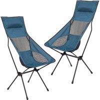 VFM e-Store Pack Away Outdoor Portable Camping Chair with Carry Bag (Blue) of in Blue