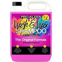 ProKleen Wash & Wax Car pH Neutral Shampoo with Carnauba Wax Bubblegum 1 x 5L in Clear