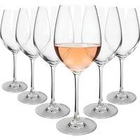 Argon Tableware Mayfair Crystal Ros Wine Glasses - 540ml - Pack of 6 in Clear