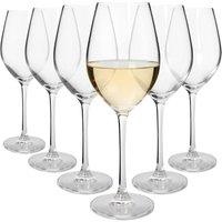 Argon Tableware Mayfair Crystal White Wine Glasses - 350ml - Pack of 6 in Clear