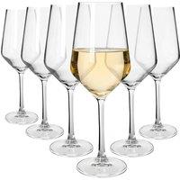 Argon Tableware Soho Crystal White Wine Glasses - 420ml - Pack of 6 in Clear