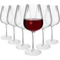 Argon Tableware Kensington Optic Crystal Red Wine Glasses - 640ml - Pack of 6 in Clear