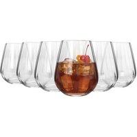 Argon Tableware Kensington Optic Crystal Tumbler Glasses - 460ml - Pack of 6 in Clear