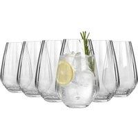 Argon Tableware Kensington Optic Crystal Highball Glasses - 620ml - Pack of 6 in Clear