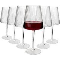 Argon Tableware Chelsea Optic Crystal Red Wine Glasses - 630ml - Pack of 6 in Clear