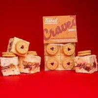 Naked Marshmallow Co. Jammie Dodger Gourmet Marshmallows in Light Brown