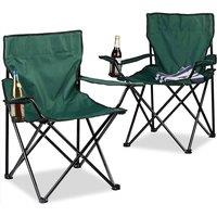 MANTRARAJ Camping Folding Chairs Patio Outdoor Portable Garden Beach Chair in Green | Size: Double