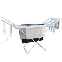 Rediffusion Winged Heated Clothes Airer in Silver