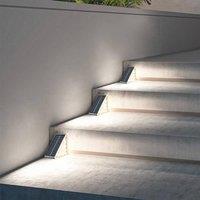 Obasyhig Outdoor Waterproof Solar Motion-sensor Version Step Light in Cool White