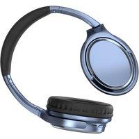 Obasyhig Retro over-ear metal Bluetooth headphones in Blue