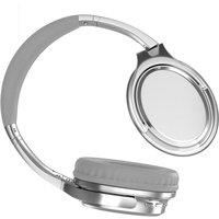 Obasyhig Retro over-ear metal Bluetooth headphones in Silver