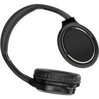 Obasyhig Retro over-ear metal Bluetooth headphones in Black