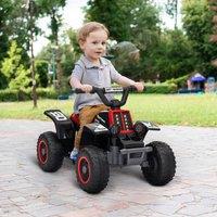 AIYAPLAY 6V Electric Quad Bike for Kids w/ Forward Backward in Black