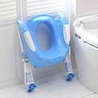 EONLION Kids Potty Training Toilet Seat with Ladder for Toddlers in Blue
