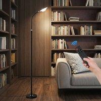 NIVOR 173cm Black Reading Dimmable 360 adjustable LED Floor Lamp Remote