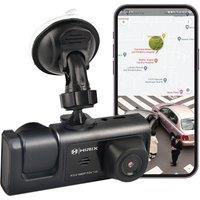 Alivio 1296P Super HD Night Vision Motion Detection Dash Cam Front & Rear Camera Traffic Recorder in Black