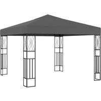Berkfield Home Gazebo 3x3 m Anthracite Fabric in Black
