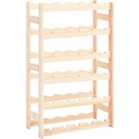 Berkfield Home Wine Rack for 30 Bottles Pinewood in Beige