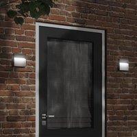 Berkfield Home Outdoor LED Wall Light Black Die-cast Aluminium