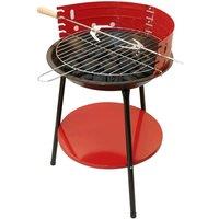 Dragodirect Round Charcoal Barbecue Grill Compact Outdoor BBQ