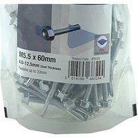 JCP CONSTRUCTION PRODUCTS Metalfix Self-Drilling Screws 5.5 x 60mm - Box of 750 in Silver