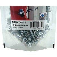 JCP CONSTRUCTION PRODUCTS Metalfix Self-Drilling Screws 5.5 x 60mm - Box of 700 in Silver