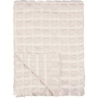 Wylder Walton Waffle Fringed Throw in Ecru | Size: 130 cm x 180 cm