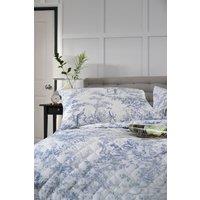 The Lyndon Company Toile De Jouy Luxurious 200 Thread Count Housewife Pillowcase Pair | Deyongs 1846 in Blue | Size: Standard Pillow Case