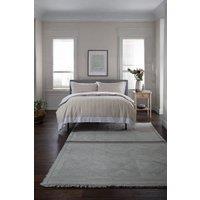 The Lyndon Company Next Level 100% Duvet Cover Set with Cuff Detailing in Beige | Size: Double