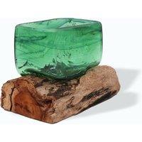 KDMD Beer Bottles | Square Bowl on Wood in Green