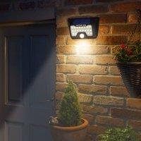 Voltico 4PK 42 LED Solar Motion Sensor Outdoor Wall Lights in Black