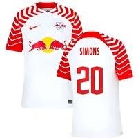 Red Bull Leipzig 2023 - 2024 Home Shirt - Simons 20 in White | Size: Medium