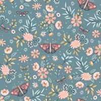 Muriva My Kingdom Sweet Meadow Textured Wallpaper in Teal