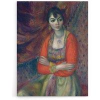Artery8 Armenian in Traditional Taraz Glackens Canvas Wall Art Print | Size: W18 x H24
