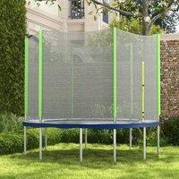 SPORTNOW 8ft Trampoline Net Replacement Safety Net with Zipped Door in Green