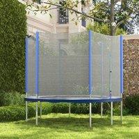 SPORTNOW 8ft Trampoline Net Replacement Safety Net with Zipped Door in Blue
