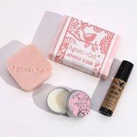 KDMD Agnes + Cat Bloom & Bliss Wellness Gift Set - UK Handmade Self-Care in Pink