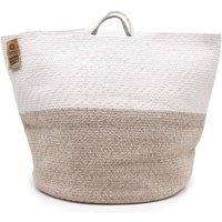 KDMD Cotton Rope Laundry & Storage Basket 45x40cm -Beige, Durable & Stylish in Beige | Size: 45x40 cm