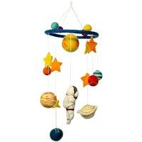 KDMD Handmade Felt Mobile - Starman & Planets for Nursery Decor
