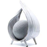 KDMD Natural Coconut Shell Lamp - Whitewash Wrapover for Cozy Ambiance in White