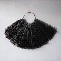 KDMD Large Seagrass Fan Wall Decor in Black - Boho Rustic Art