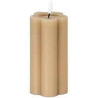 KDMD Luxe Collection Natural Glow 2.75x6 Stone LED Candle in Beige